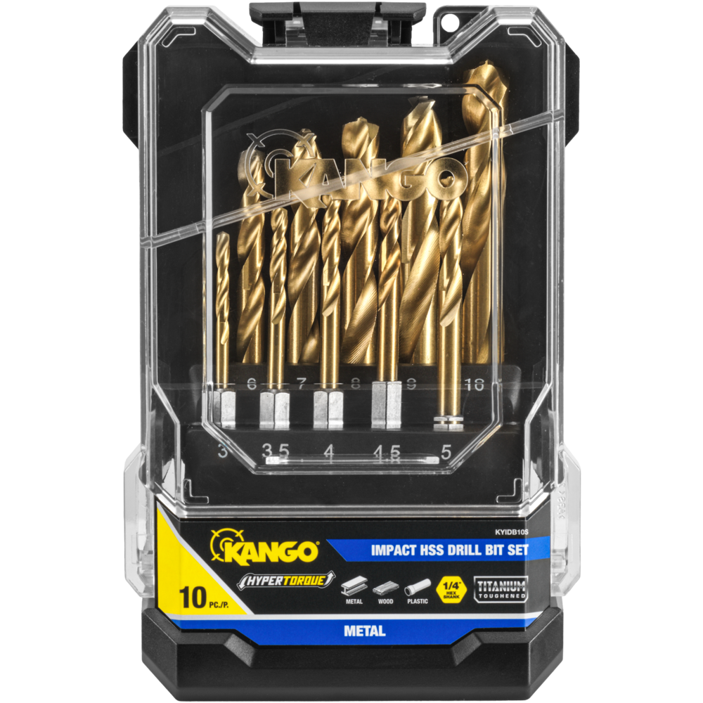 10 Piece Impact HSS Drill Bit Set Kango KANGO Tools